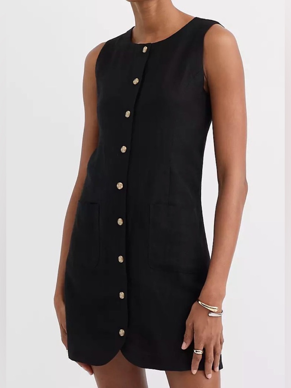 LOFT Linen Blend Sleeveless Mini Dress
